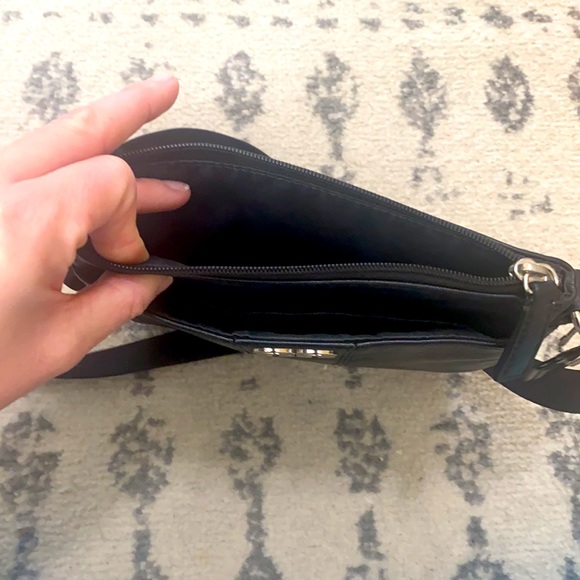 Black Coach crossbody bag with silver detailing. - Picture 5 of 5